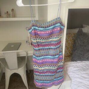 Cute Colorful Pattern Mini Dress (Price Negotiable)